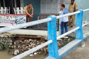 Tanggul Rusak di Jalan Kaligung, Ali Mashuri Sarankan Bangun Kisdam, Sebelum Dibangun Permanen