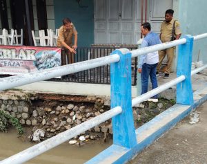 Tanggul Rusak di Jalan Kaligung, Ali Mashuri Sarankan Bangun Kisdam, Sebelum Dibangun Permanen
