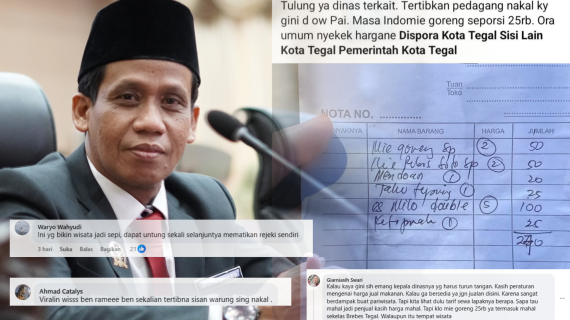 Warung Mahal Jadi Sorotan, DPRD Minta Pemkot Tegal Tertibkan Pengelolaan Wisata PAI