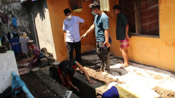 Kawal POKIR Dewan, Amiruddin Sidak Pembangunan Saluran Air